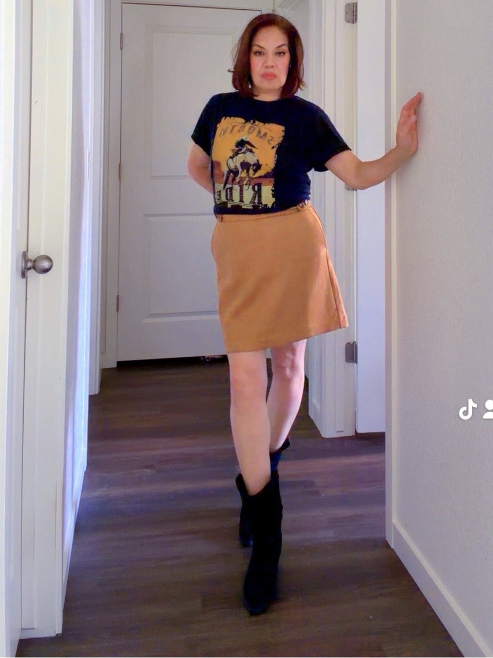LOFT Tan Mini Skirt